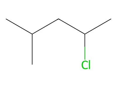 Pentane, 2-chloro-4-methyl- structure