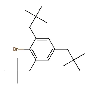 Benzene, 2-bromo-1,3,5-trineopentyl- structure