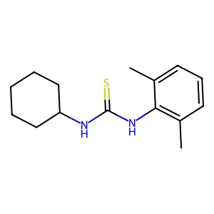 Thiourea, N-cyclohexyl-N'-(2,6-dimethylphenyl)- structure