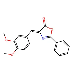 4-[(3,4-Dimethoxyphenyl)methylidene]-2-phenyl-1,3-oxazol-5-one structure