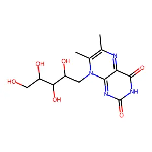 6,7-二甲基-8-(2,3,4,5-四羟基戊基)蝶啶-2,4-二酮 structure
