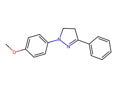 1-(4-Methoxyphenyl)-3-phenyl-4,5-dihydro-1H-pyrazole structure
