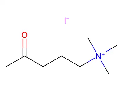 Trimethyl(4-oxopentyl)ammonium iodide structure