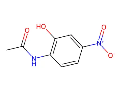 N-(2-Hydroxy-4-nitrophenyl)acetamide structure