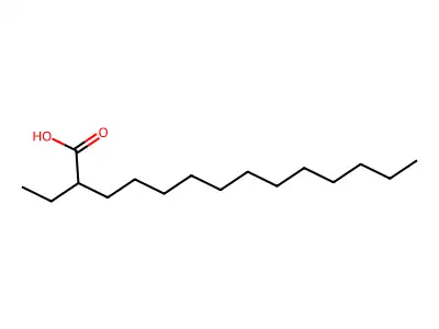 Tetradecanoic acid, 2-ethyl- structure