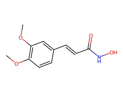 3,4-二甲氧基肉桂羟肟酸 structure