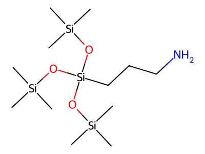 (3-Aminopropyl)tris(trimethylsiloxy)silane structure