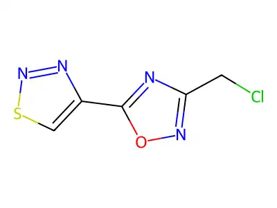 3-(Chloromethyl)-5-(1,2,3-thiadiazol-4-YL)-1,2,4-oxadiazole structure