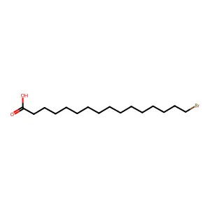 16-Bromohexadecanoic acid structure