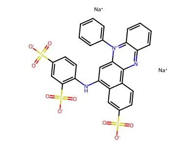 Chemical Compound (C28H17N3Na2O9S3) structure