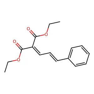 1,3-Diethyl 2-(3-phenyl-2-propen-1-ylidene)propanedioate structure