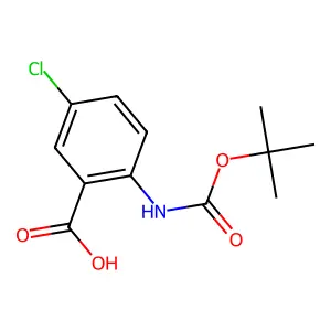 2-((tert-Butoxycarbonyl)amino)-5-chlorobenzoic acid structure