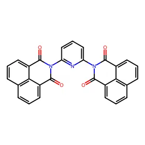 2,2'-(Pyridine-2,6-diyl)di(1H-benzo[de]isoquinoline-1,3(2H)-dione) structure