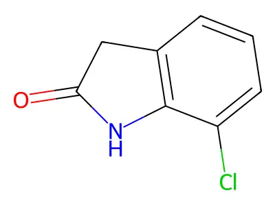 7-Chloro-1,3-dihydro-2H-indol-2-one structure
