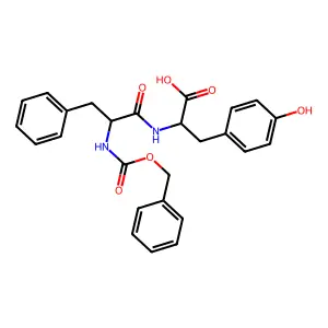 N-[(Benzyloxy)carbonyl]phenylalanyltyrosine structure