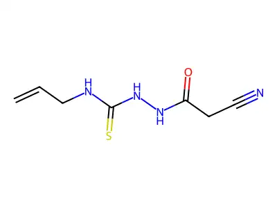 N-Allyl-2-(2-cyanoacetyl)hydrazine-1-carbothioamide structure