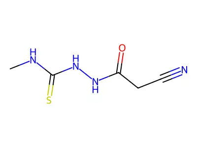 2-(2-Cyanoacetyl)-N-methylhydrazine-1-carbothioamide structure