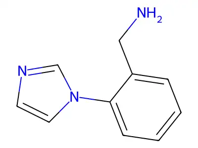 1-(2-(1H-imidazol-1-yl)phenyl)methanamine structure