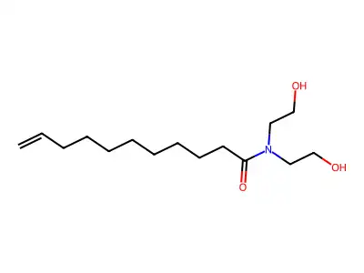 N,N-双(2-羟乙基)十一碳-2-烯酰胺 structure