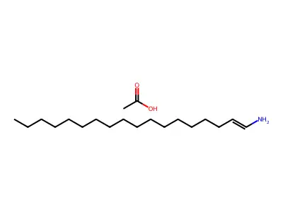 Octadec-1-enylazanium acetate structure