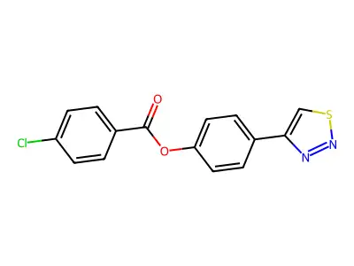4-(1,2,3-Thiadiazol-4-yl)phenyl 4-chlorobenzenecarboxylate structure