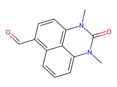1,3-Dimethyl-2-oxoperimidine-6-carbaldehyde structure