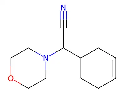 2-Cyclohex-3-enyl-2-morpholinoacetonitrile structure