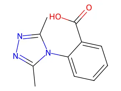 2-(3,5-dimethyl-4H-1,2,4-triazol-4-yl)benzoic acid structure