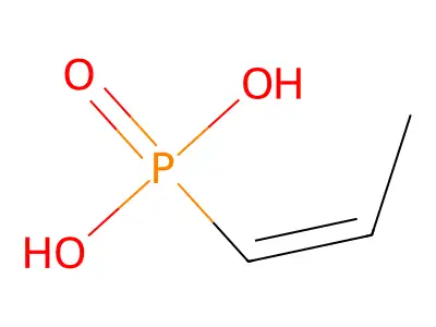 (1Z)-1-丙烯基膦酸 structure