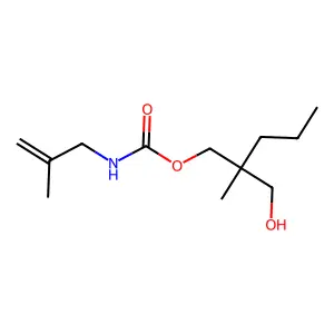 2-(Hydroxymethyl)-2-methylpentyl hydrogen (2-methylprop-2-en-1-yl)carbonimidate structure