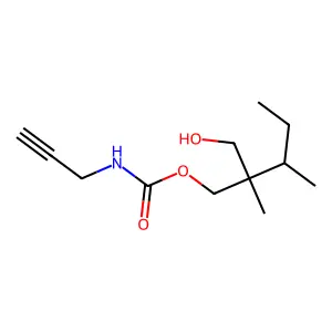 1,3-Propanediol, 2-sec-butyl-2-methyl-, 2-propynylcarbamate structure