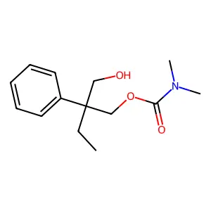 2-(羟甲基)-2-苯基丁基二甲基氨基甲酸酯 structure