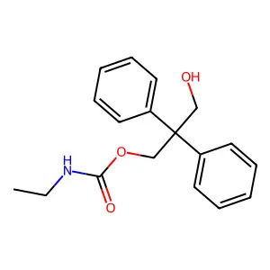 3-Hydroxy-2,2-diphenylpropyl hydrogen ethylcarbonimidate structure