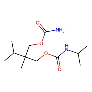 1,3-Propanediol, 2-isopropyl-2-methyl-, carbamate, isopropylcarbamate structure