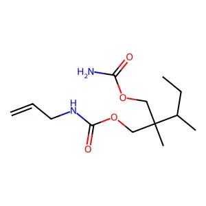 1,3-Propanediol, 2-sec-butyl-2-methyl-, allylcarbamate, carbamate structure