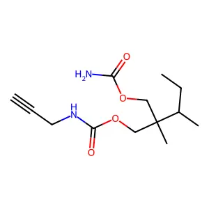 1,3-Propanediol, 2-sec-butyl-2-methyl-, carbamate, 2-propynylcarbamate structure