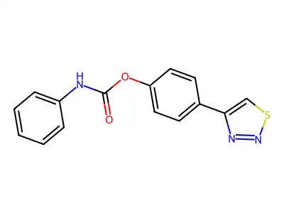 4-(1,2,3-thiadiazol-4-yl)phenyl N-phenylcarbamate structure