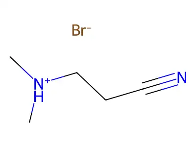 (2-Cyanoethyl)(dimethyl)ammonium bromide structure