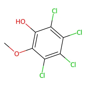 Tetrachloroguaiacol structure