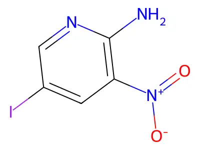 2-Amino-5-iodo-3-nitropyridine structure