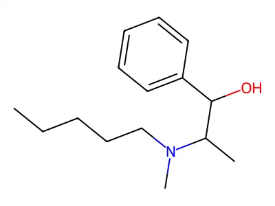 alpha-[1-(Methylpentylamino)ethyl]-benzyl alcohol structure