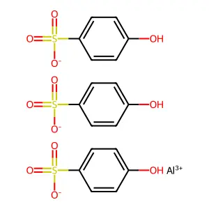 Aluminium tris(4-hydroxybenzenesulphonate) structure