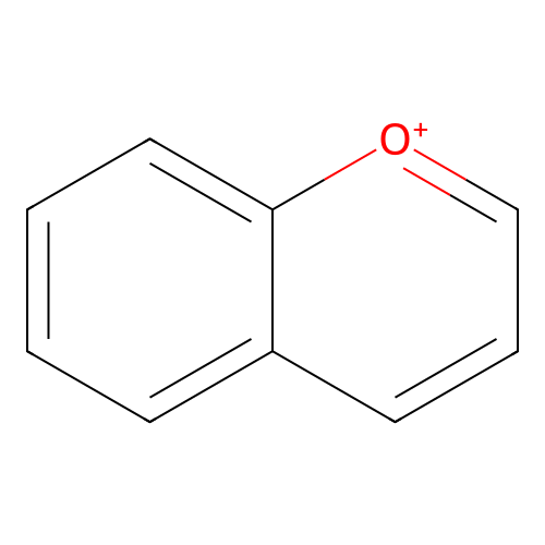 1-Benzopyrylium structure