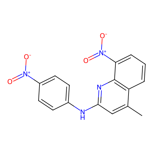 4-Methyl-8-nitro-2-(p-nitroanilino)quinoline structure