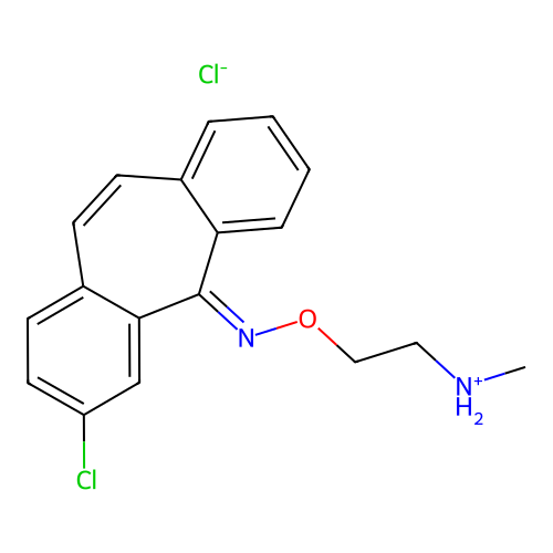 C18H17ClN2O.ClH structure