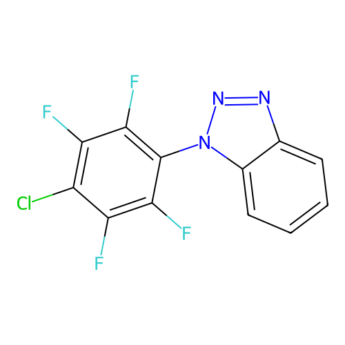 Benzotriazole, 1-(4-chloro-2,3,5,6-tetrafluorophenyl)- structure