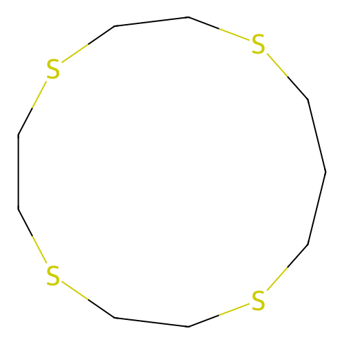 1,4,7,10-Tetrathiacyclotridecane structure