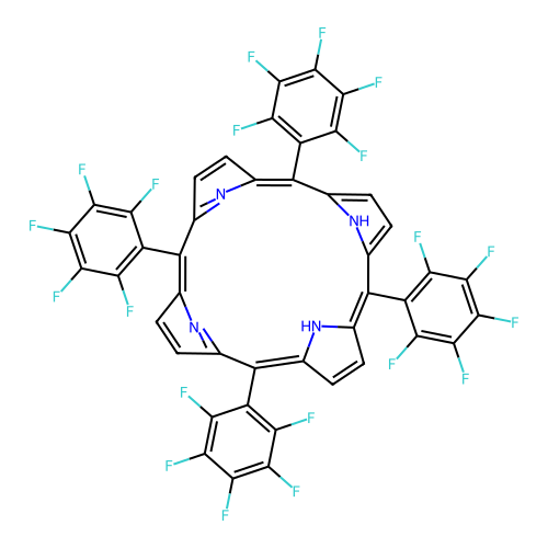 (1Z,4Z,9Z,15Z)-5,10,15,20-Tetrakis-pentafluorophenyl-porphyrin structure