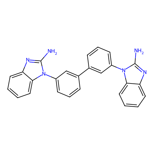 1-[3-[3-(2-Aminobenzimidazol-1-yl)phenyl]phenyl]benzimidazol-2-amine structure