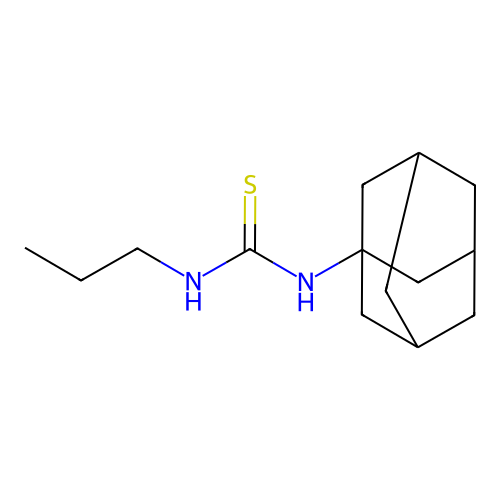 1-(1-Adamantyl)-3-propylthiourea structure